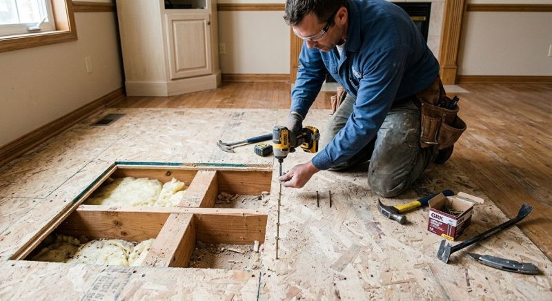 Squeaking Floor Repair in Kansas City, KS