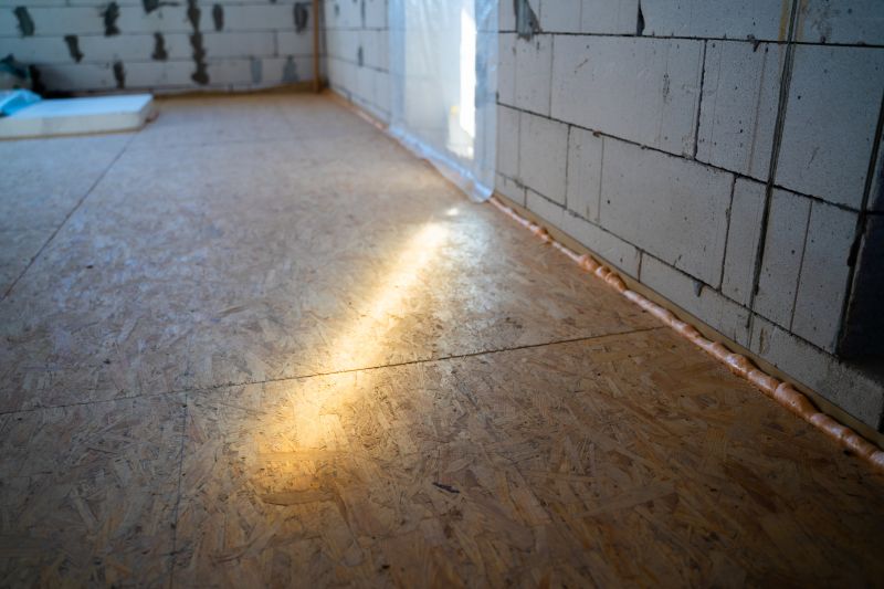 Inside of Subfloor Installation